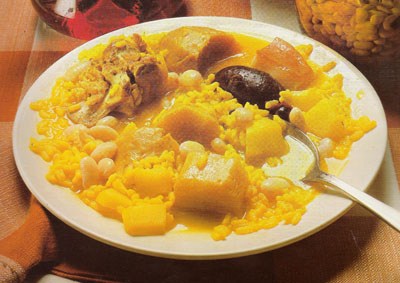 Riz aux haricots et aux navets