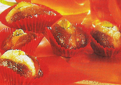 Dattes farcies à l'orange et à l'amande